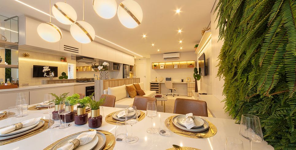 Decorado 74m² - Living