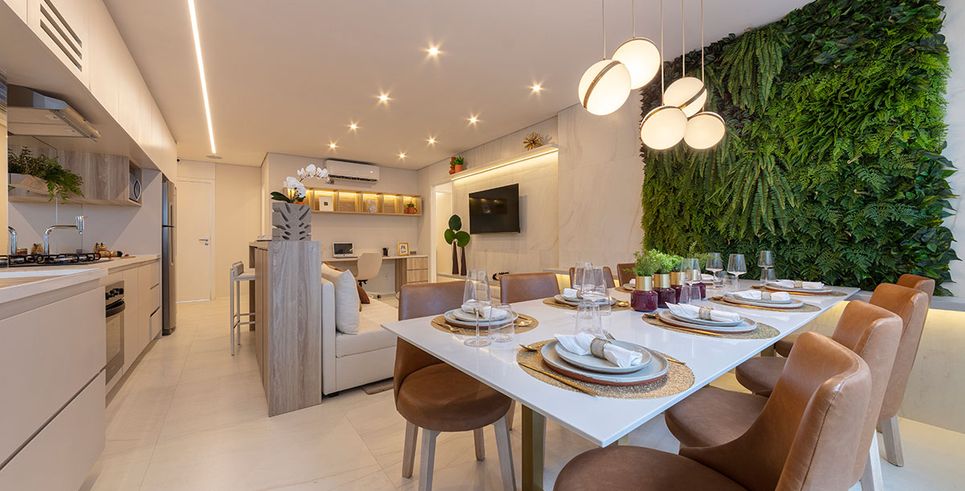 Decorado 74m² - Living