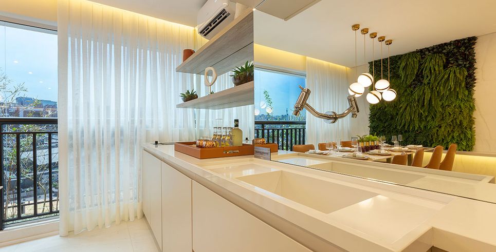 Decorado 74m² - Varanda